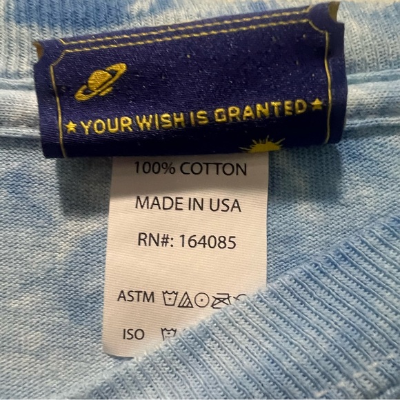 Coney Island Picnic Blue Tie-Dye Long Sleeve Graphic T-Shirt - Size XL - Picture 4 of 8